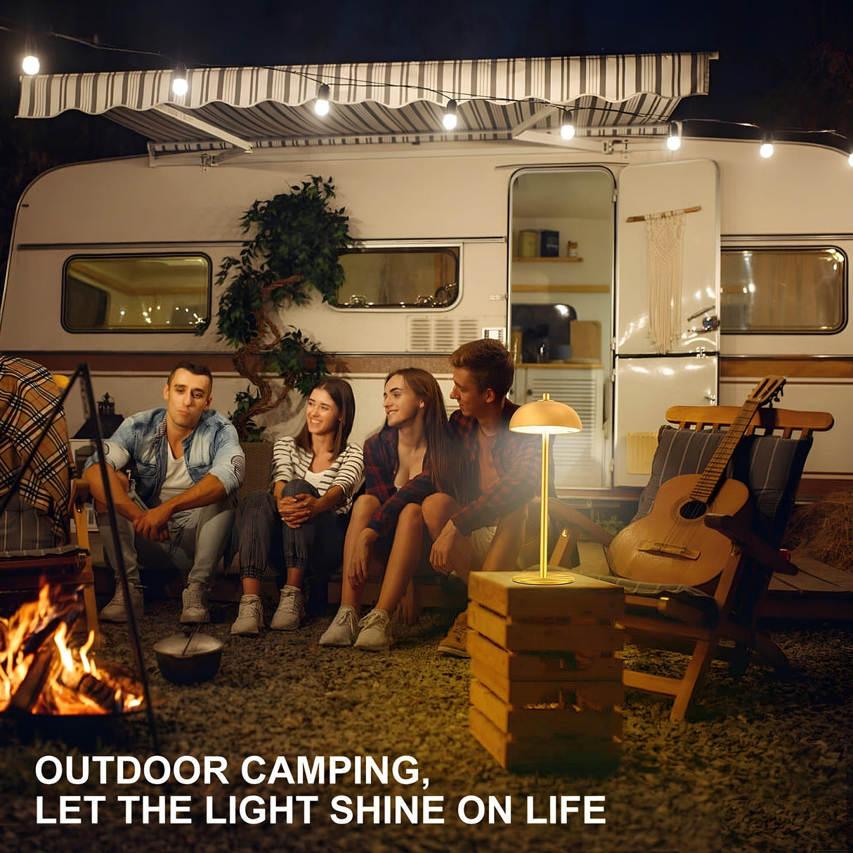 MystiGlow Lampa - Trådlampa svamp beröringslampa för kreativ stämningsbelysning Carvallo