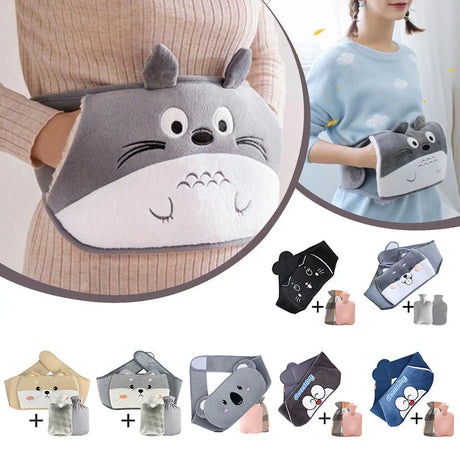 Carvallo – Återfyllningsbar plyschvärmeflaska med höftkudde Carvallo