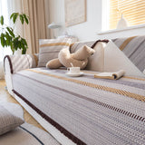 Klassisk Naturlig Bomull Lin Andningsbar Sofföverdrag 90x180cm Carvallo