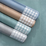 Kylande Houndstooth Is Silke Andningsbar Sofföverdrag Carvallo