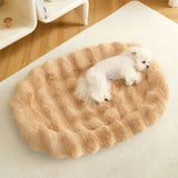 Ultra Soft Faux Rabbit Fur Pet Mat Lyxigt Komfort Stöd Carvallo