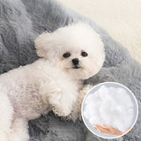 Ultra Soft Faux Rabbit Fur Pet Mat Lyxigt Komfort Stöd Carvallo