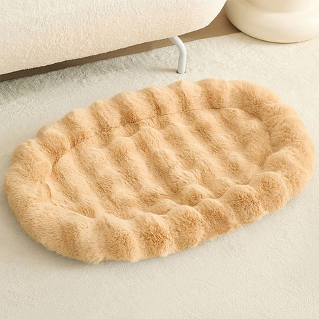 Ultra Soft Faux Rabbit Fur Pet Mat Lyxigt Komfort Stöd Carvallo