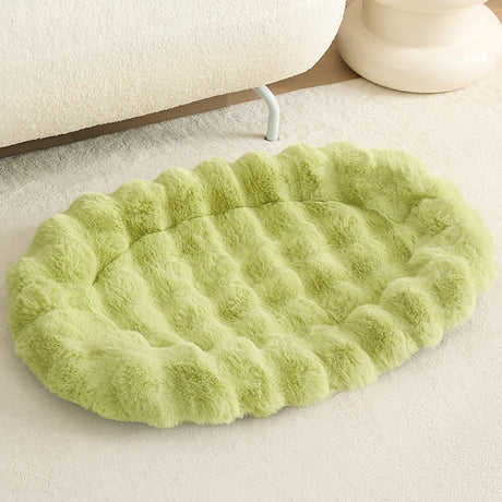 Ultra Soft Faux Rabbit Fur Pet Mat Lyxigt Komfort Stöd Carvallo