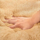 Ultra Soft Faux Rabbit Fur Pet Mat Lyxigt Komfort Stöd Carvallo