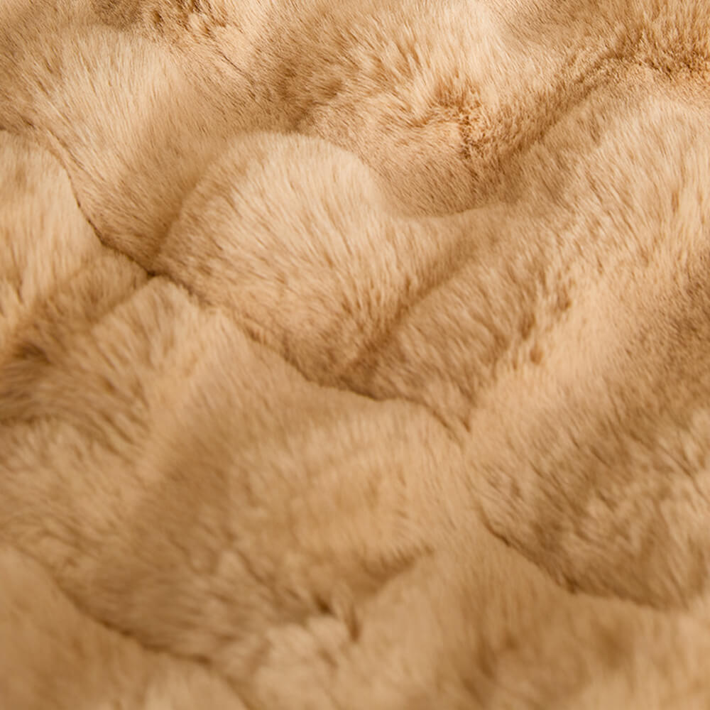 Ultra Soft Faux Rabbit Fur Pet Mat Lyxigt Komfort Stöd Carvallo