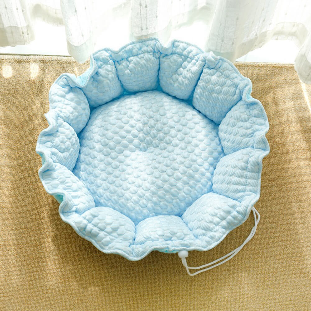 Rynkad Is Silke Kylning Husdjur Säng Fällbar Stilig Komfort Carvallo