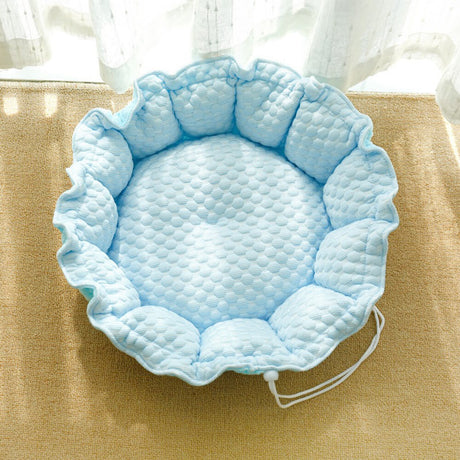 Rynkad Is Silke Kylning Husdjur Säng Fällbar Stilig Komfort Carvallo