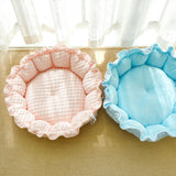 Rynkad Is Silke Kylning Husdjur Säng Fällbar Stilig Komfort Carvallo