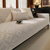 Fransk Elegans Chenille Mjuk Andningsbar Sofföverdrag 4 Säsonger Carvallo