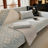 Fransk Elegans Chenille Mjuk Andningsbar Sofföverdrag 4 Säsonger Carvallo