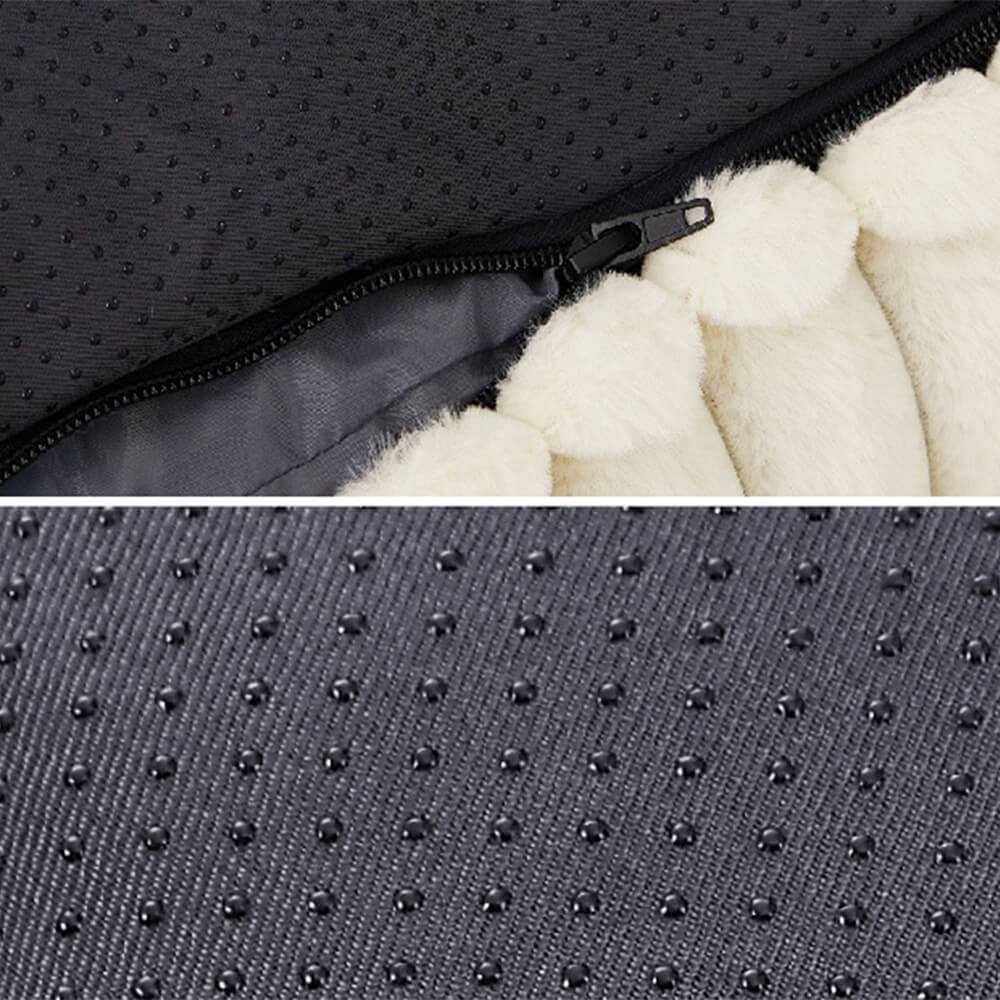 Faux Kaninpäls Våg Husdjur Säng Ultimat Komfort Stöd Carvallo