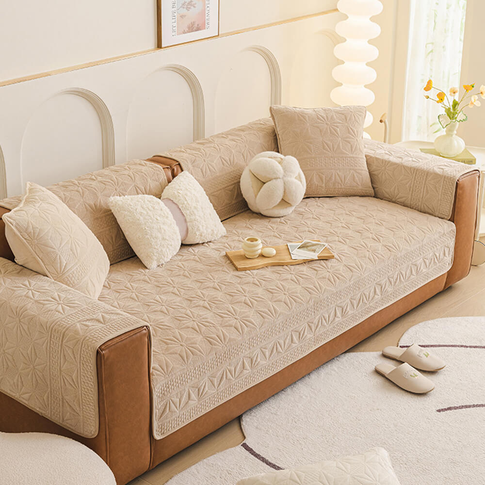 Lyxig Kristall Sammet Represistent Sofföverdrag Carvallo