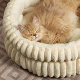 Ultra-Plush Mjölk Sammet Faux Fur Husdjurs Säng Cozy Comfort Carvallo