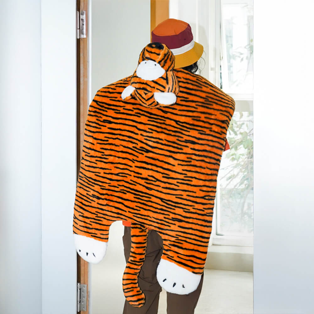 Tigershaped Plushmat Mysig Stilfull för Djur och Människor Carvallo