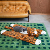 Tigershaped Plushmat Mysig Stilfull för Djur och Människor Carvallo