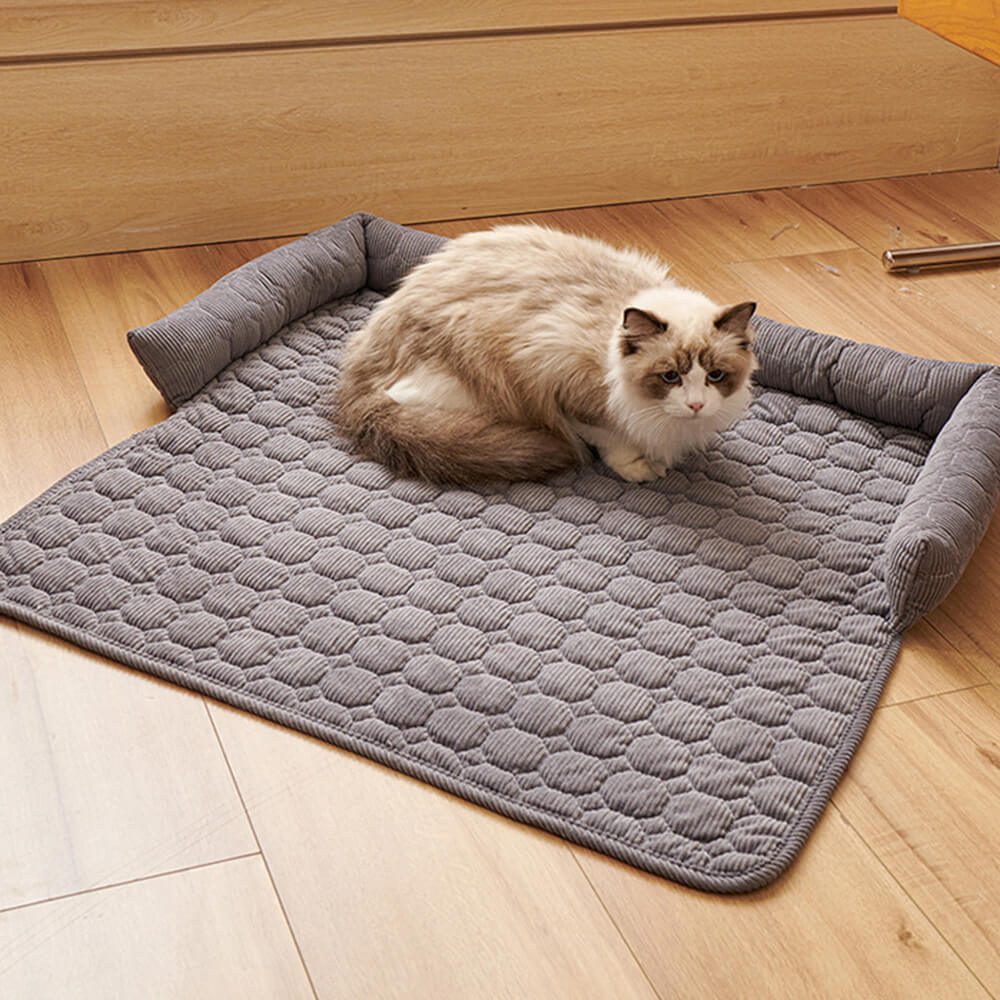 Ultrasoft pärlfleece hundmat quiltad tvättbar halkfri Carvallo
