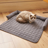 Ultrasoft pärlfleece hundmat quiltad tvättbar halkfri Carvallo