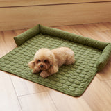 Ultrasoft pärlfleece hundmat quiltad tvättbar halkfri Carvallo