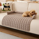 Ultrasoft pärlfleece hundmat quiltad tvättbar halkfri Carvallo