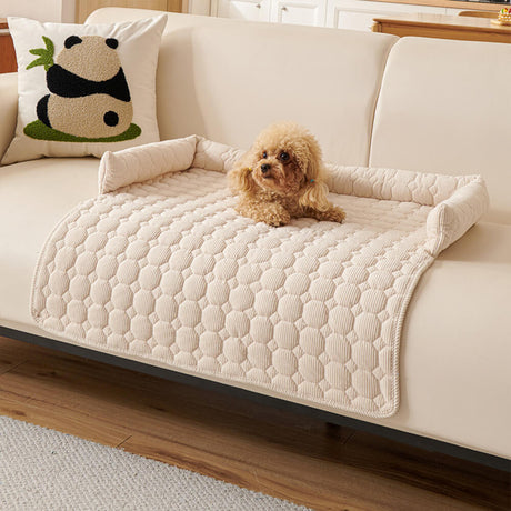 Ultrasoft pärlfleece hundmat quiltad tvättbar halkfri Carvallo