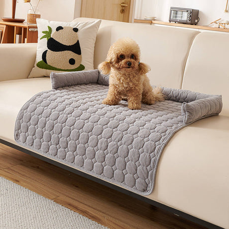 Ultrasoft pärlfleece hundmat quiltad tvättbar halkfri Carvallo