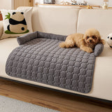 Ultrasoft pärlfleece hundmat quiltad tvättbar halkfri Carvallo