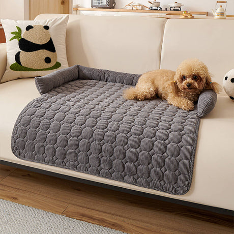Ultrasoft pärlfleece hundmat quiltad tvättbar halkfri Carvallo