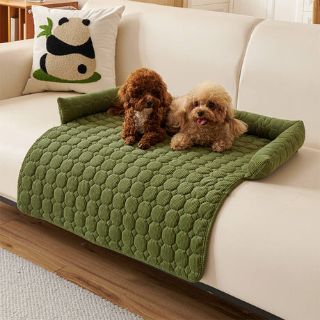 Ultrasoft pärlfleece hundmat quiltad tvättbar halkfri Carvallo
