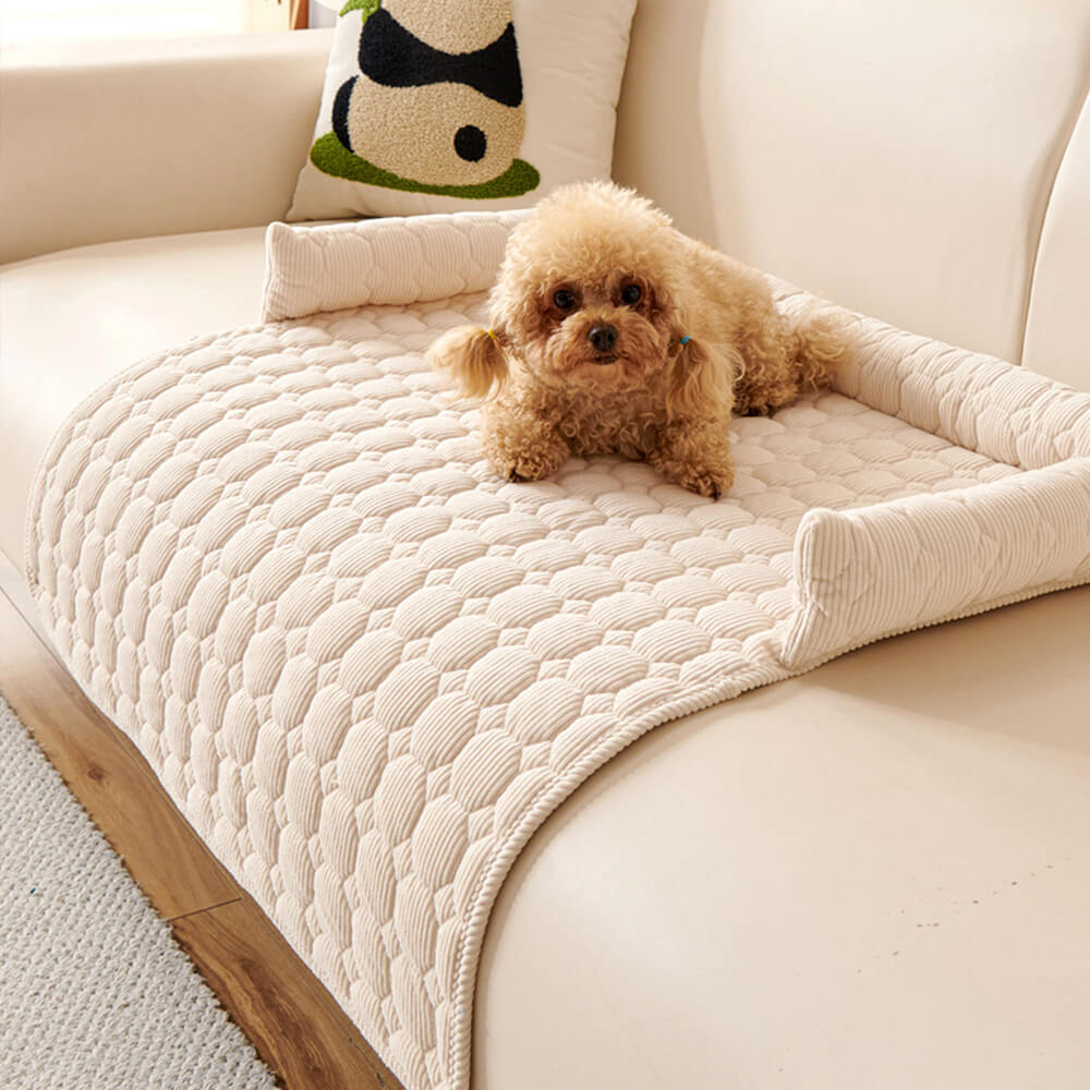 Ultrasoft pärlfleece hundmat quiltad tvättbar halkfri Carvallo