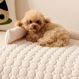 Ultrasoft pärlfleece hundmat quiltad tvättbar halkfri Carvallo