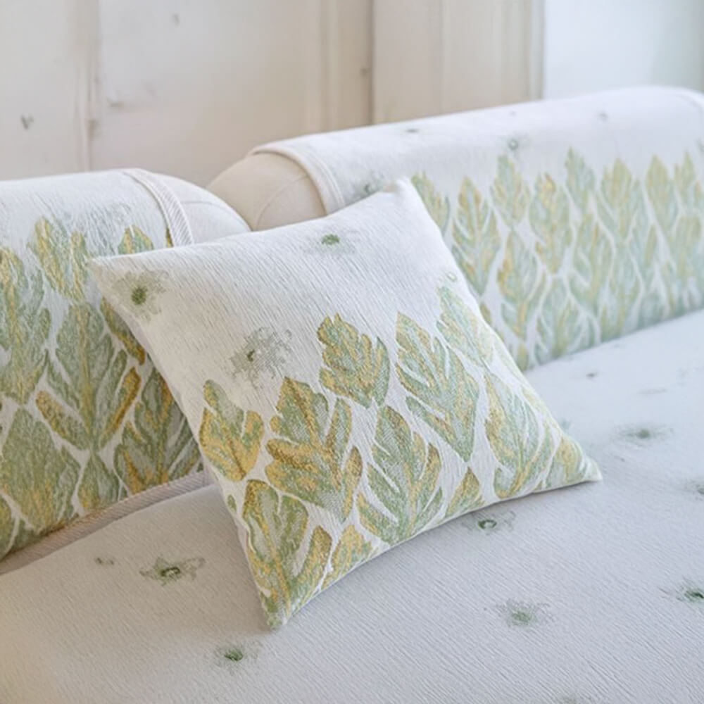 Chenille Romantisk Botanisk Design Bekväm Sofföverdrag Carvallo