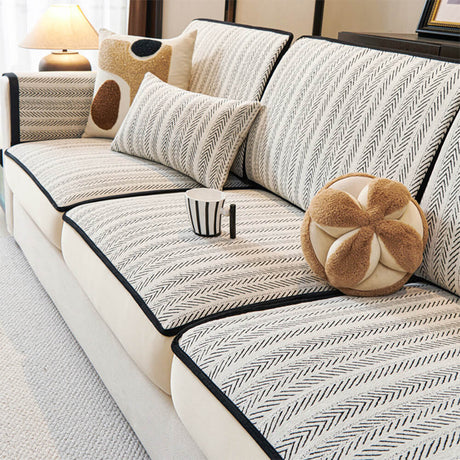 Klassisk Retro Stretch Chenille Sofföverdrag Full Protection Carvallo