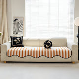 ArtiLounge Täckning - Modern Chevron Rand Chenille Sofföverdrag Carvallo