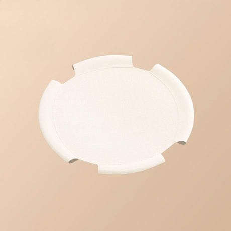 Rund Andningsbar Fuktbevis Varm Nät Kattbädd med Pom-Poms Carvallo