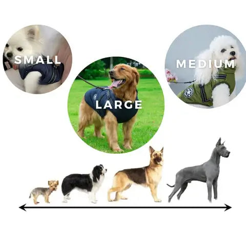 Royallure Vattentät Sherpa-fodrad Hundjacka med Inbyggd Sele – Varm, Vindskyddande, Lätt att Gå Carvallo