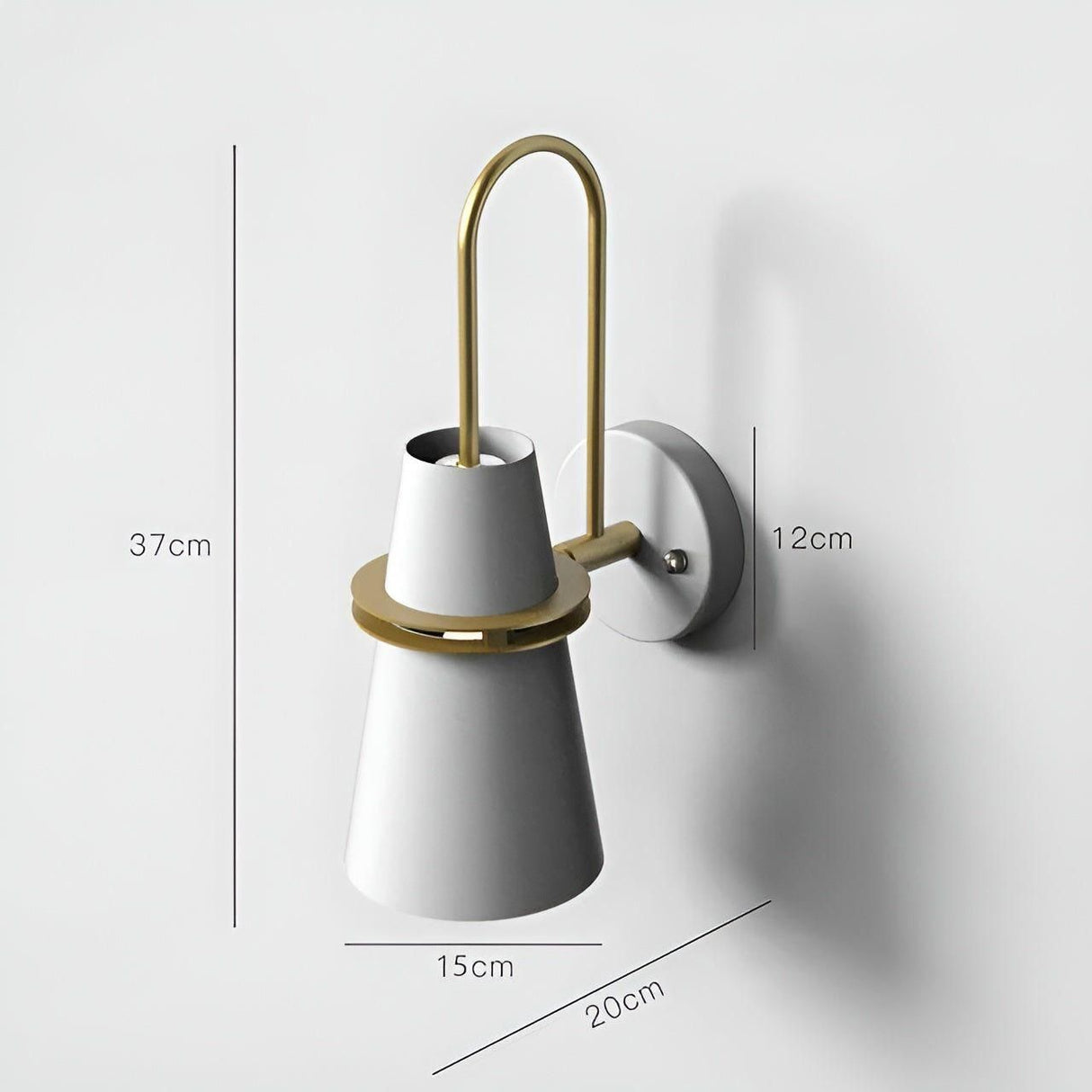 LuxeHorn Glow - Macaron Designer Vägglampa med Modern Horn Elegans Carvallo