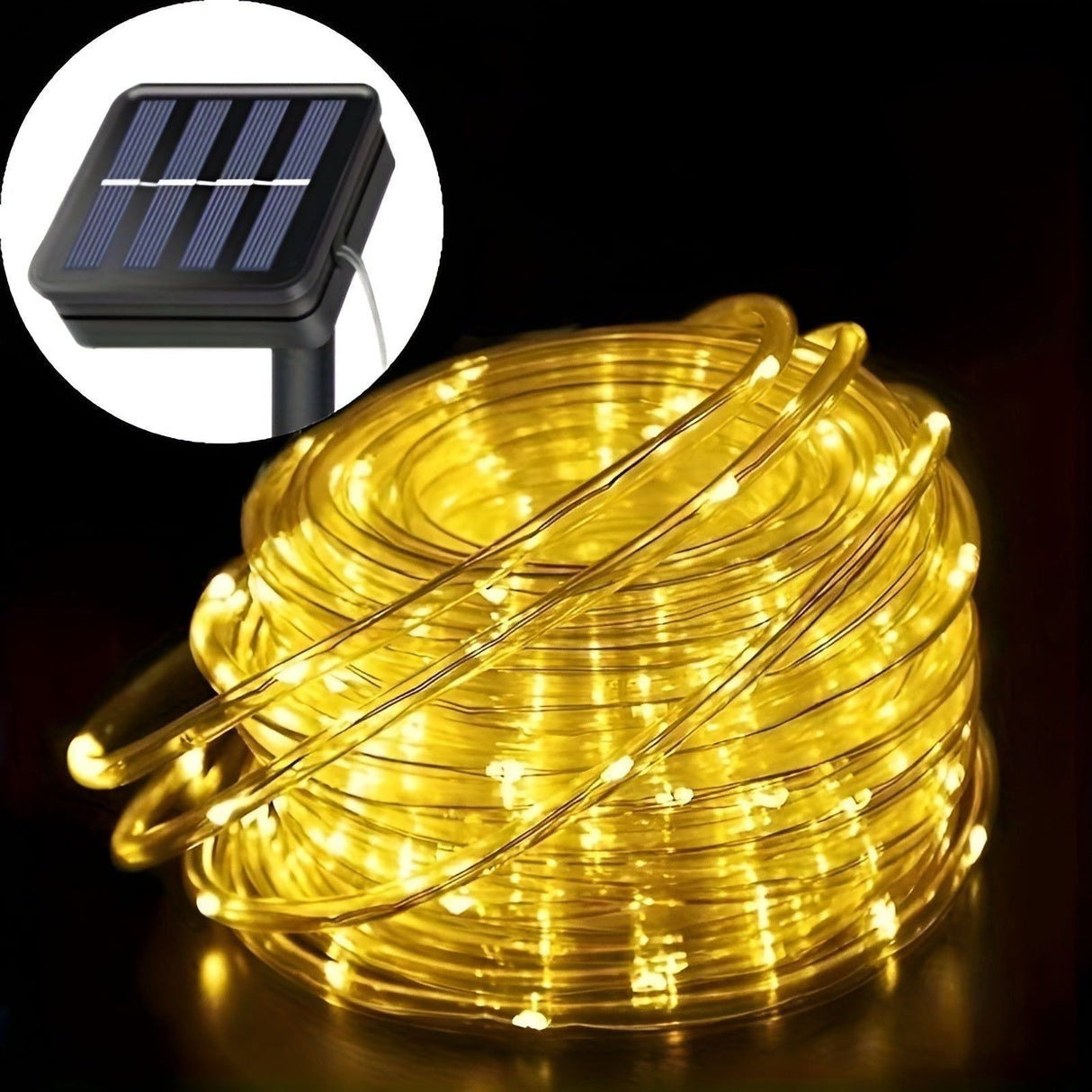 FairyGleam Light - Solarbetriven trädgårdsljusslinga LED för utomhusbruk Carvallo