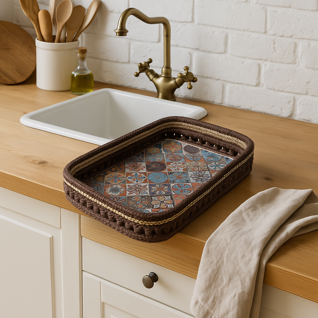 Farmhouse Handgjord Hampaförvaringskorg Carvallo