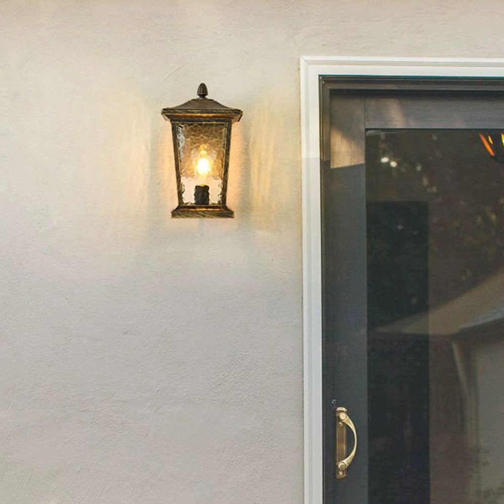 Lantgård Vattentät Glasskärm Utomhusvägglampa Carvallo