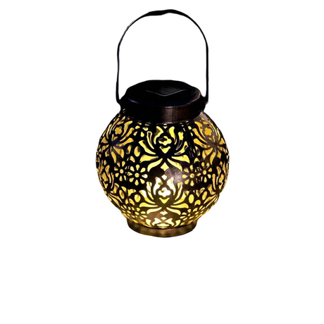 Hängande Solarlampa – Vattentät LED Pendellampa med Dekorativt Mönster Carvallo