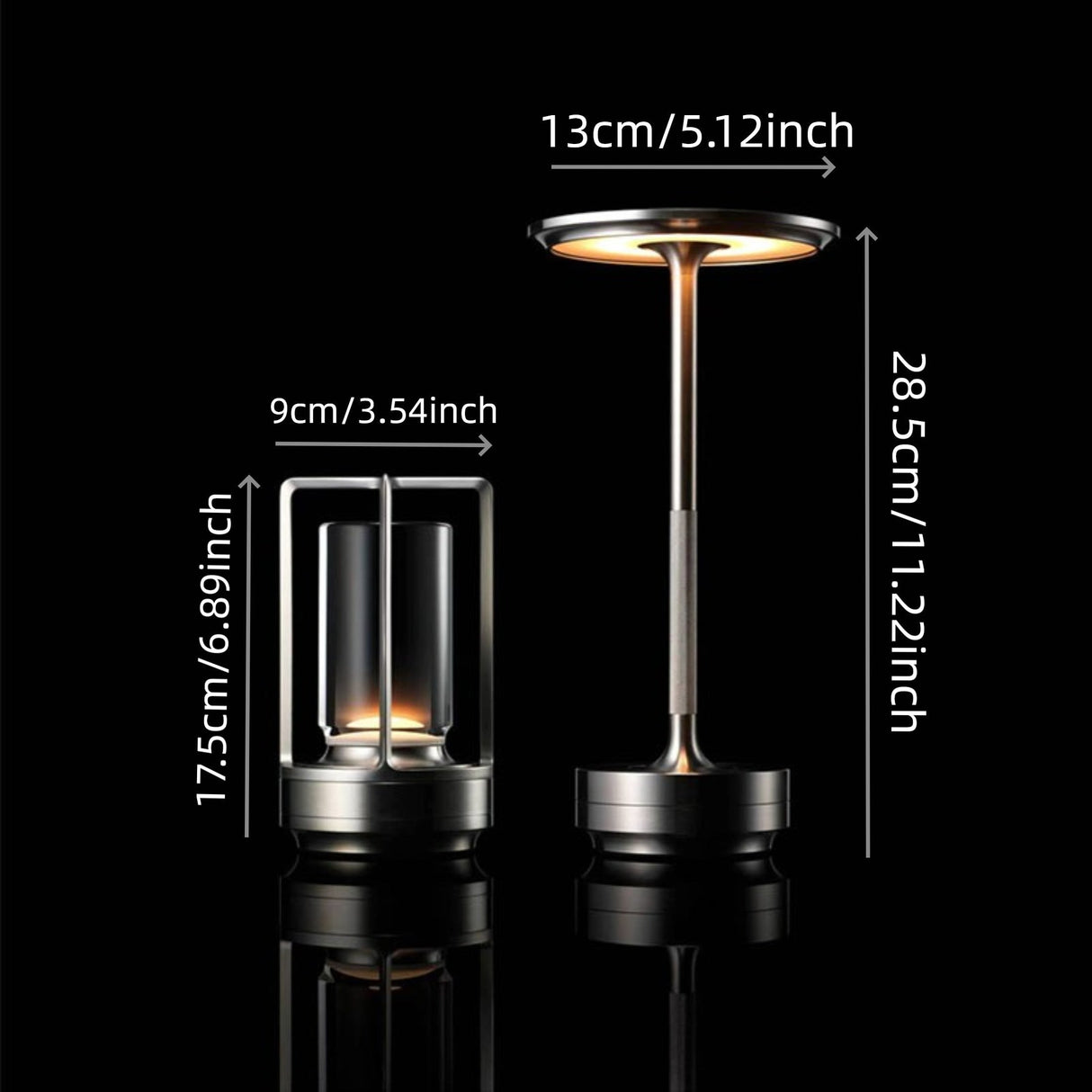 Fenna LED-bordslampa i japansk stil – Uppladdningsbar, Modern atmosfärbelysning Carvallo