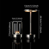 Fenna LED-bordslampa i japansk stil – Uppladdningsbar, Modern atmosfärbelysning Carvallo