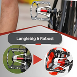 Robusta lätta aluminiumcykelpedaler med rutschfritt grepp Carvallo