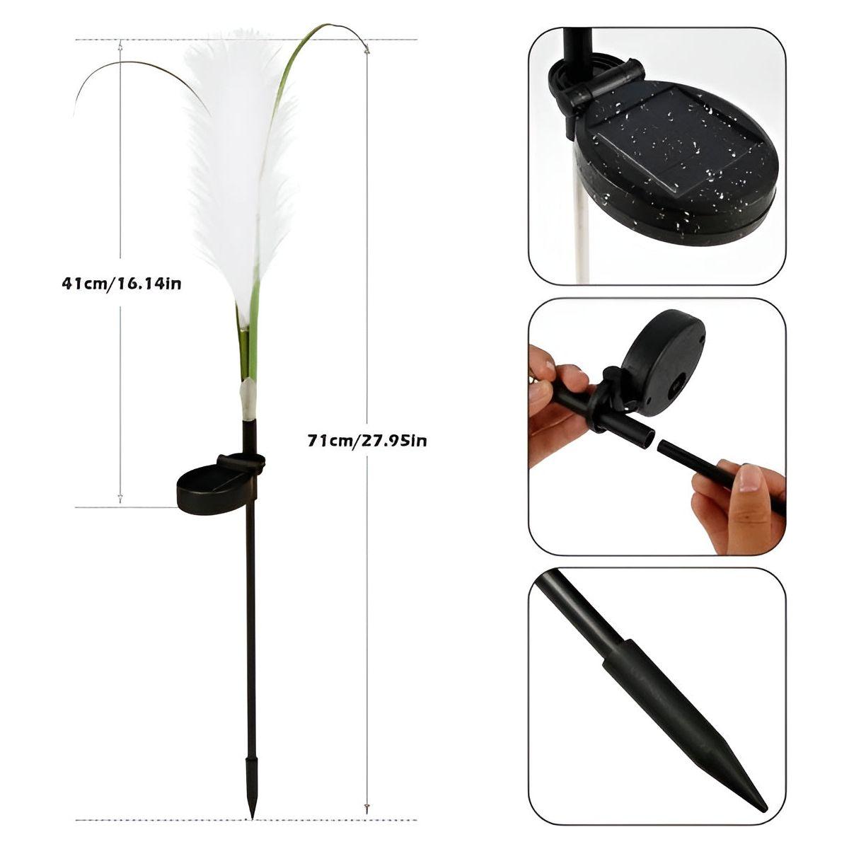 FiberGlow Light - Vattentät solcellsdriven rörbelysning för utomhusbruk Carvallo