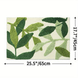 Fien Absorberande Badmatta med elegant bladmönster – Halkfri komfort för moderna badrum Carvallo