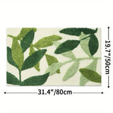 Fien Absorberande Badmatta med elegant bladmönster – Halkfri komfort för moderna badrum Carvallo