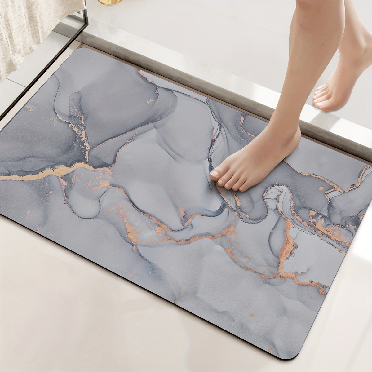 Fien Marmor-Antirutsch-Duschmatta – Lyxig komfort och säkerhet för ditt badrum Carvallo