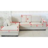 Sofföverdrag för L-form – Halkfritt mjukt soffskydd för komfort och stil Carvallo