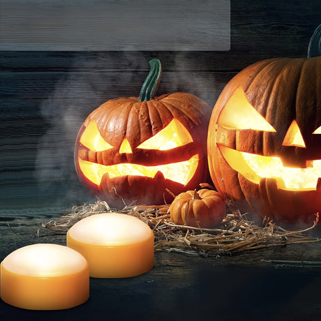 Pumpa LED-ljus – Flimrande batteridrivna Halloweenljus MILA Sverige